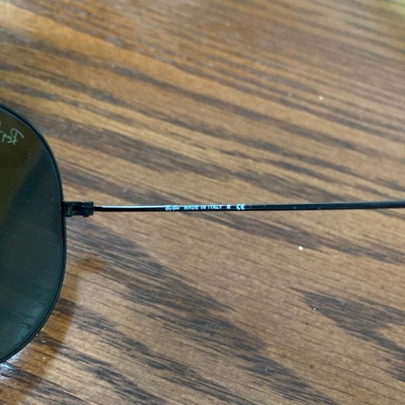 Ray-Ban Sunglasses RB3025 Aviator Black - Picture 4 of 6